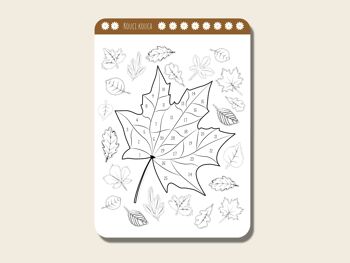 Set mensuel de planches de stickers sur le thème de l'automne pour bullet journal 13