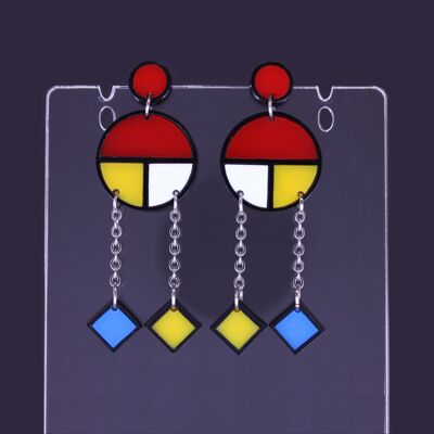Earrings - Bauhaus Colors