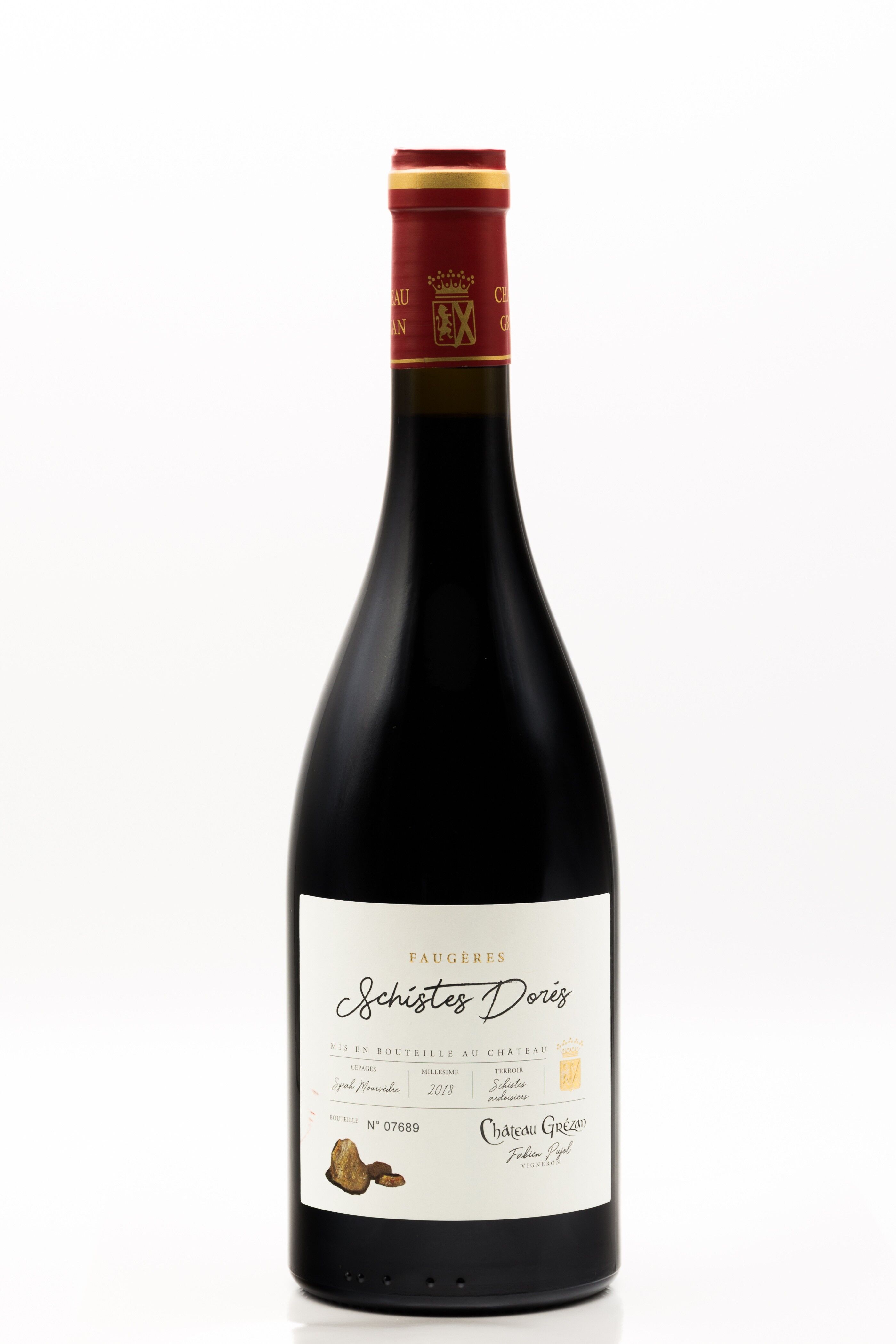 Scisti dorati - Rosso - 75cl - Famiglia Cros-Pujol - Château Grézan - Faugères