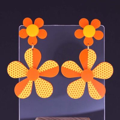 Earrings - Groovy Flowers