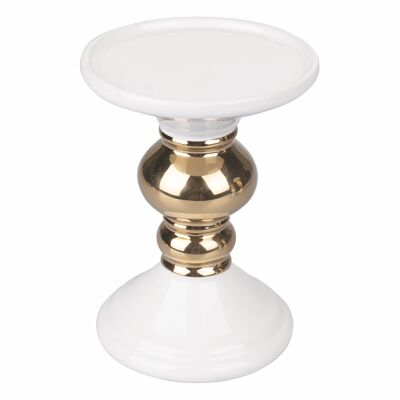 LARGE B GOLD CANDLE HOLDER