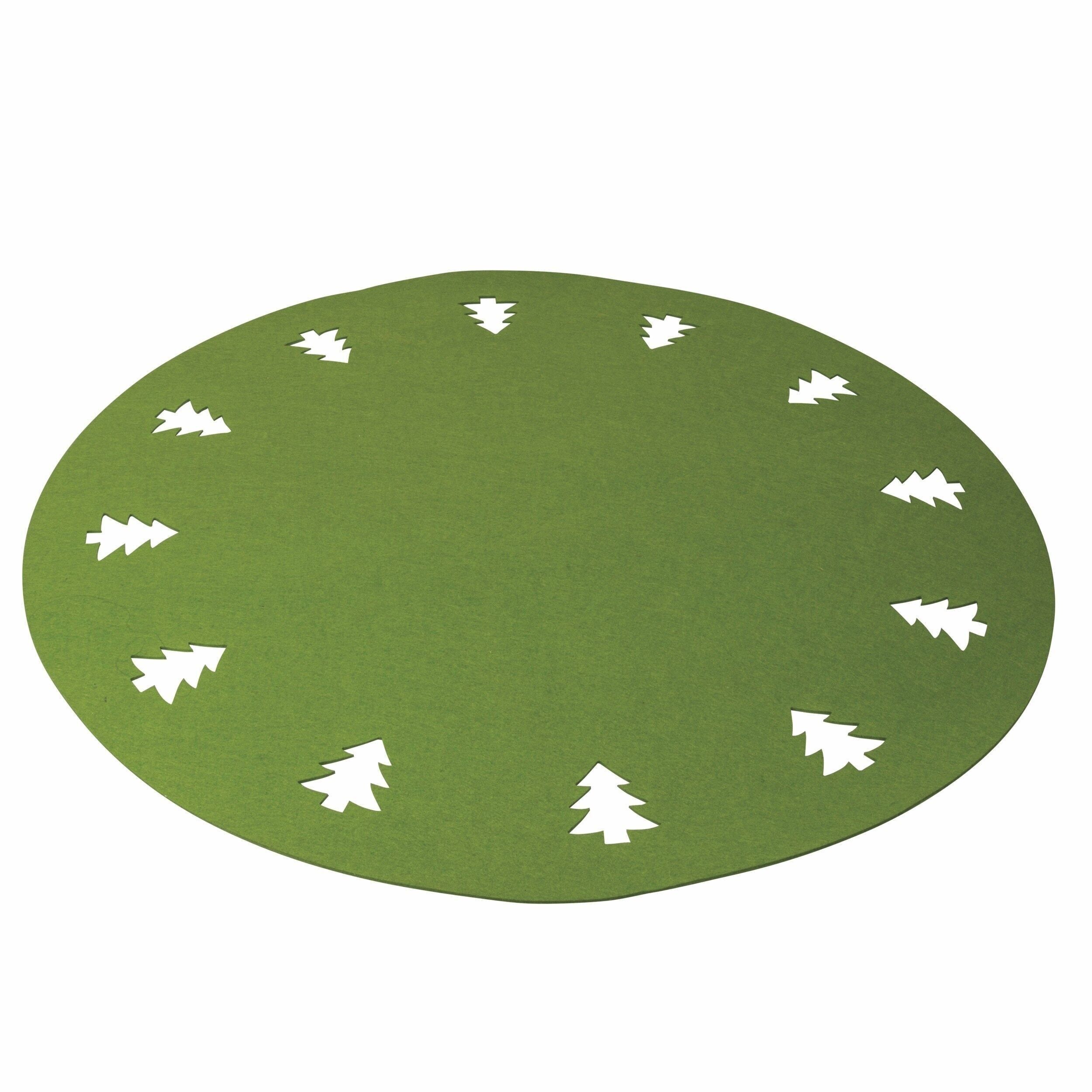 WEIHNACHTEN UNTER BAUM IM GRÜNEN FILZBAUM