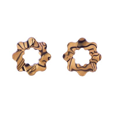 Earrings - Golden Waves Small
