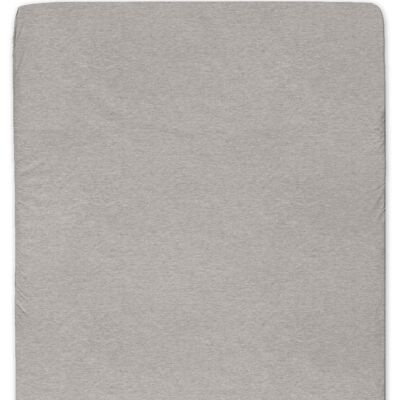 Organic Bed Sheet, Brown Mélange - 140 x 200
