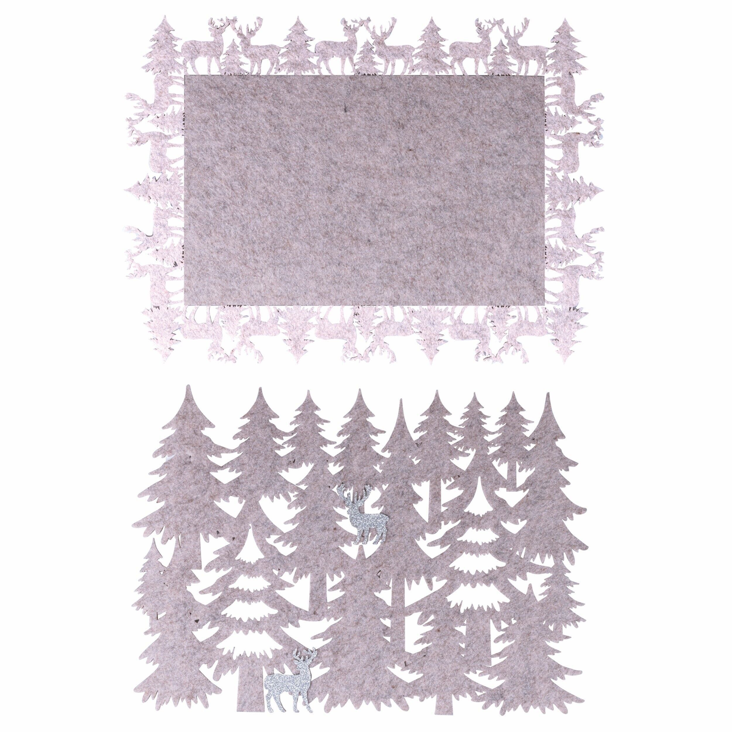 WEIHNACHTSPLATZSET NUD UND RENTIER 2 ASS RETT