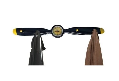 Propeller mit Uhr und Garderoben Haken ca 70 cm lang