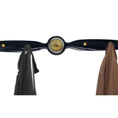 Propeller with clock and coat hook approx. 70 cm long