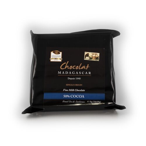 Chocolat de couverture lait 50% de cacao