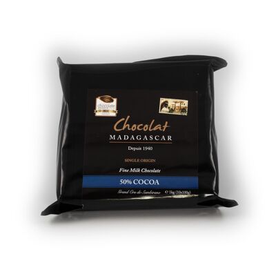 Cioccolato di copertura al latte 50% cacao