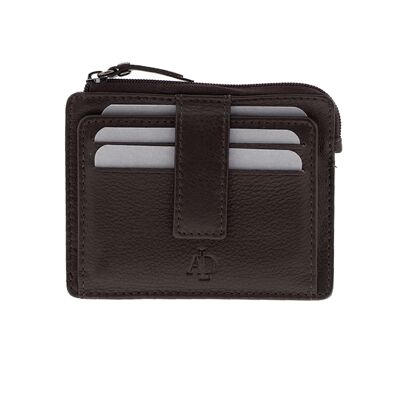 Adapell -Card Holder- Card Holder Purse - Leather Card Holder - Genuine Leather Card Holder -Capacity up to 16 Cards (brown) 2