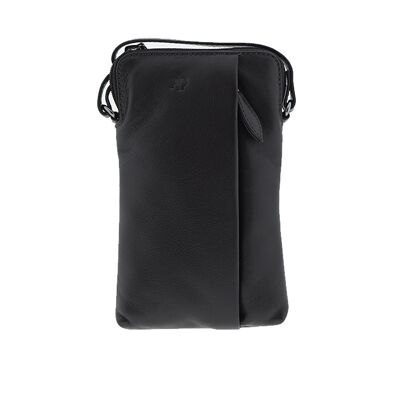 Sac pour téléphone portable unisexe en cuir de vachette de qualité supérieure - sac pour téléphone portable en cuir véritable. 1