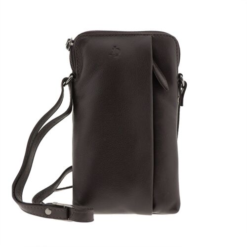 Bolso porta móvil unisex de Cuero de vacuno de Calidad superior – Bolso móvil piel auténtica. 2