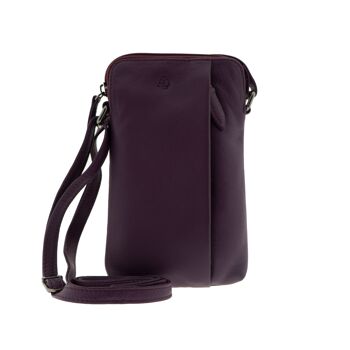 Sac pour téléphone portable unisexe en cuir de vachette de qualité supérieure - sac pour téléphone portable en cuir véritable. 4 1