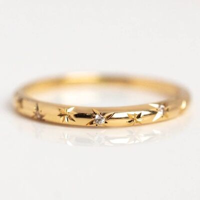 Anello da donna in argento sterling 925 | stella | anello | varie dimensioni