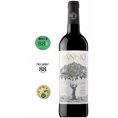Vin rouge Crianza Tempranillo et Garnacha de La Rioja Banisio