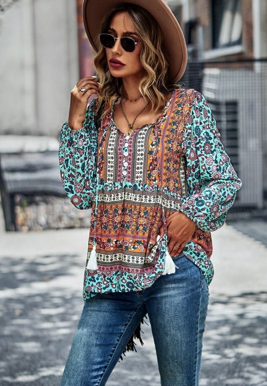 Blouse bohemian outlet