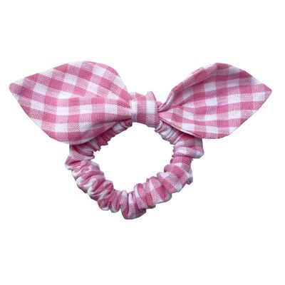 Children's scrunchie pink vichy