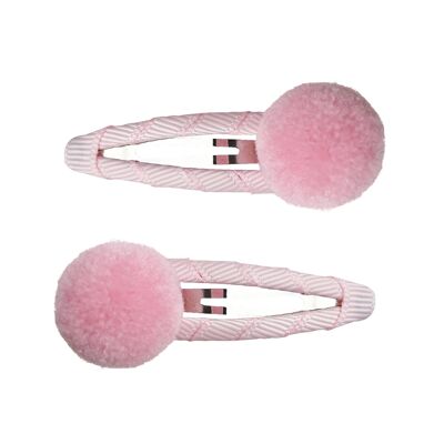 Hair clip set Olivia in powder pink