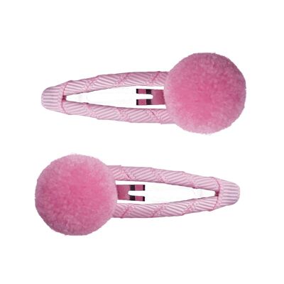 Hair clip set Olivia in pink