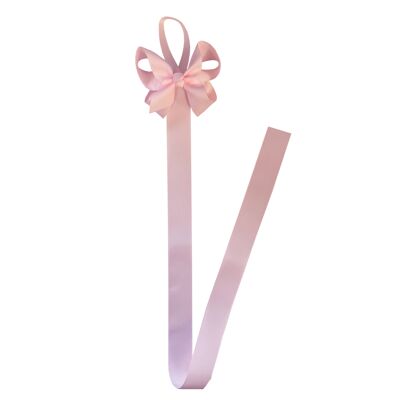 Hair bow holder in powder pink