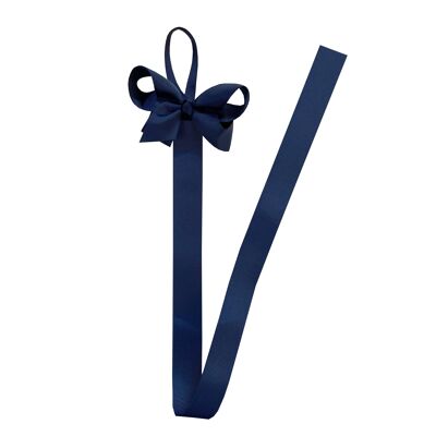 Hair bow holder in navy blue