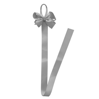 Hair bow holder in light grey