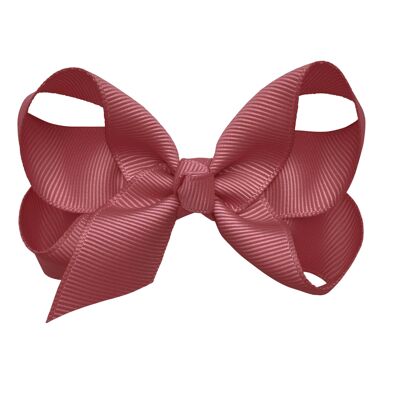 Maxima hair bow with clip in vermilion