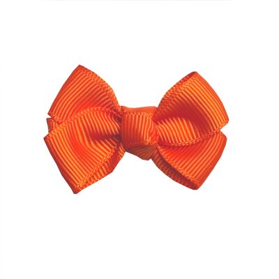 Estelle hair bow with clip in rusty orange