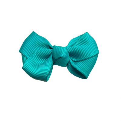 Estelle hair bow with clip in petrol