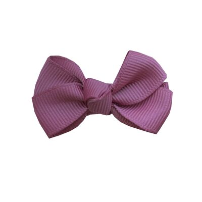 Estelle hair bow with clip in wild rose