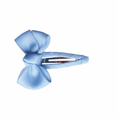 Hair bow Estelle with hair clip in light blue