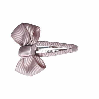 Hair bow Estelle with hair clip in taupe
