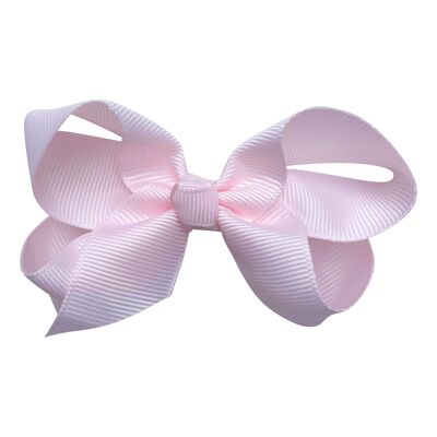 Maxima hair bow with clip in powder pink