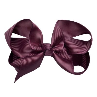 Maxima fiocco per capelli con clip bordeaux