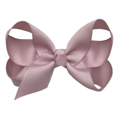 Maxima hair bow with clip in antique pink