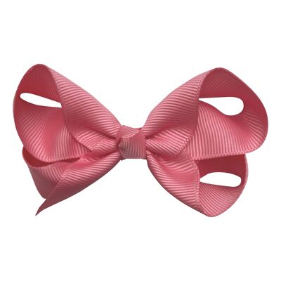 Maxima hair bow with clip in coral