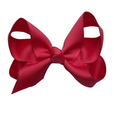 Maxima hair bow with clip in red
