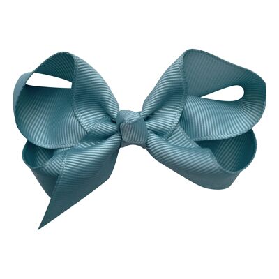 Maxima hair bow with clip in light turquoise