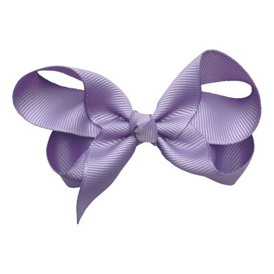 Maxima hair bow with clip in lilac