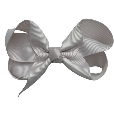 Maxima hair bow with clip in taupe