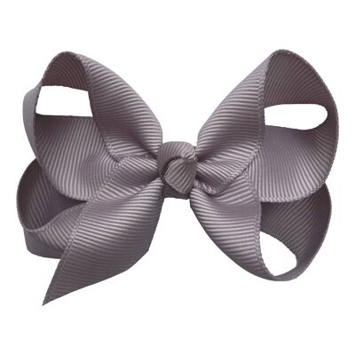 Maxima hair bow with clip in pale brown