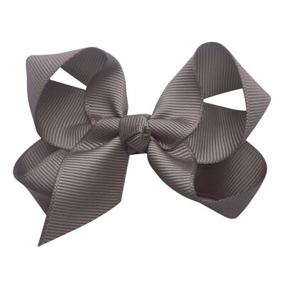 Maxima hair bow with clip in chocolate