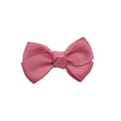 Estelle hair bow with clip in oriental pink