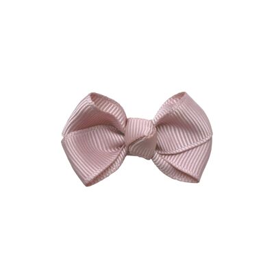 Estelle hair bow with clip in antique pink