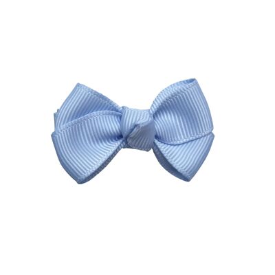 Estelle hair bow with clip in light blue