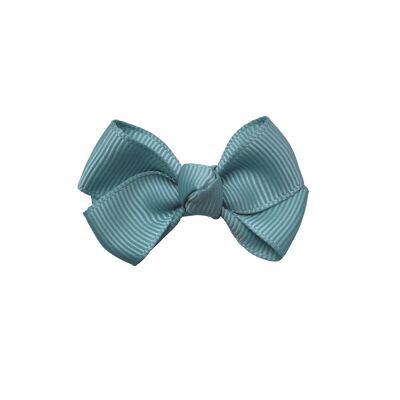 Estelle hair bow with clip in light turquoise