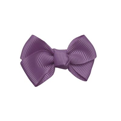 Estelle hair bow with clip in purple