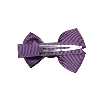 Noeud à cheveux Estelle avec clip violet 2