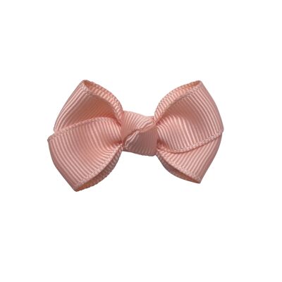Estelle hair bow with clip in salmon