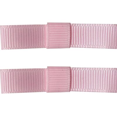 Barrette Charlotte avec clip en rose poudré